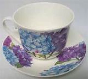 Porcelaine anglaise "hortensia"